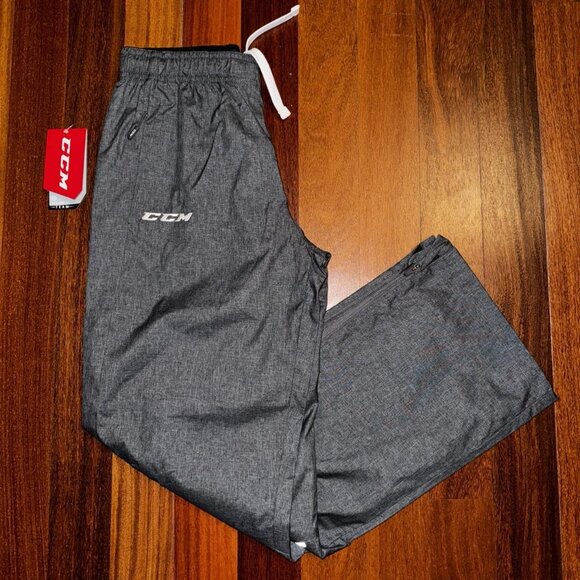 Youth XL ~ CCM TEAM HOCKEY ~ Tactical Cool Heathered Grey Warm-Up Pants PN 5591 - Picture 1 of 4